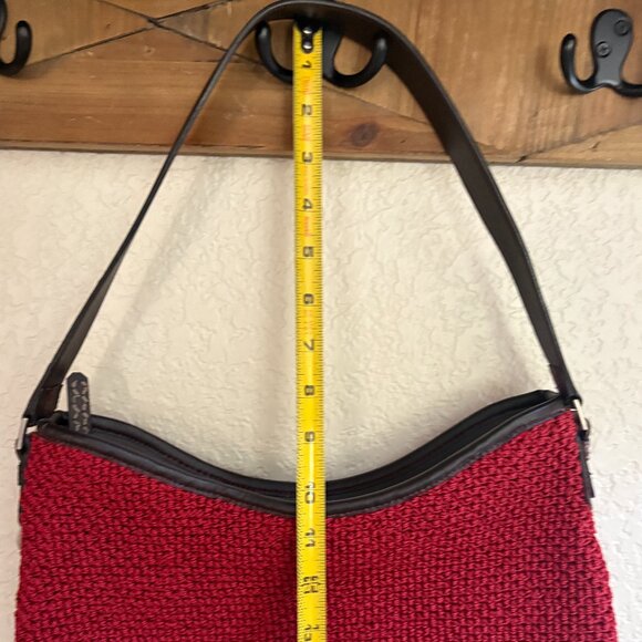 The Sak Red and Brown Crochet Shoulder Bag - Picture 15 of 15